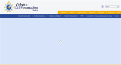 Desktop Screenshot of colpresentacioneiva.edu.co